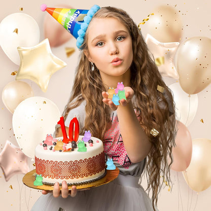 Luminous Mini Resin Frogs - Glow in The Dark Miniature Frog Figurines for Fairy Garden Decoration (7 Colors)