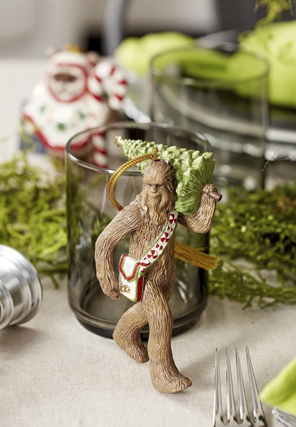 Lenox 895947 Chewbacca with Christmas Tree Ornament, Holiday