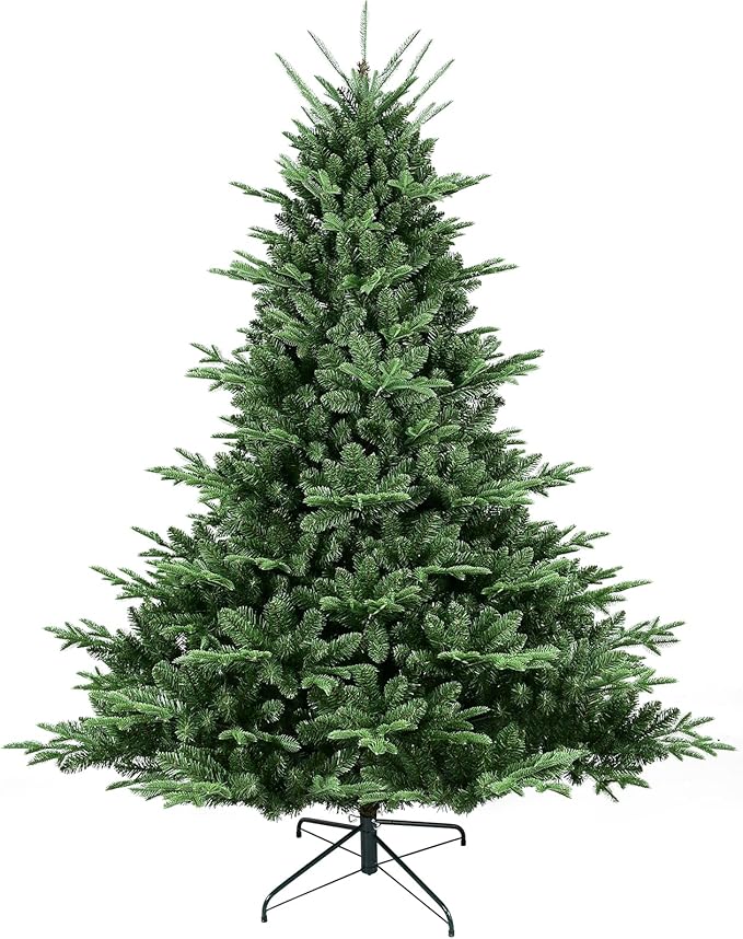 Realistic Artificial Unlit Christmas Tree, Leheyhey 4ft Christmas Tree for Home, Office, Party Decoration, 674 PE&PVC Mixed Branch Tips, Easy Assembly, Metal Hinges & Foldable Base