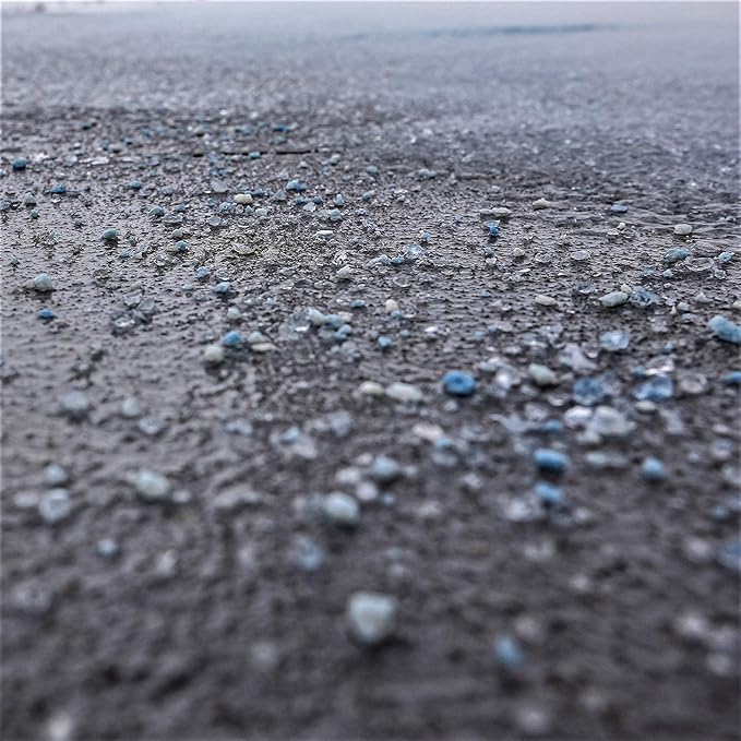 National Blue Snow Salt Ice Melt 50lb Bucket - Fast Acting Ice Melter - Pet, Plant and Concrete Friendly, Environmentally Safe - Free of Magnesium Chloride - Melts to -15°F