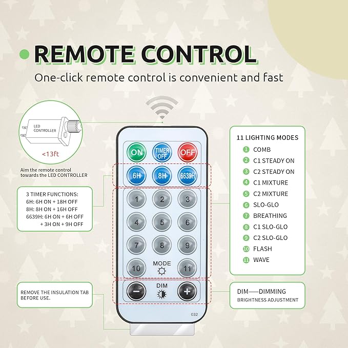 GOOBED 7.5 ft Prelit Snow Flocked Christmas Tree, Layered Spruce Christmas Tree w/ 1010 Thickened Branch Tips, 450 Lights and Remote for Home, Office, Restaurant & Commercial Events, White Flocked