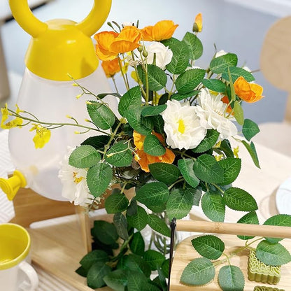 100 Pcs Artificial Green Rose Leaves Decoration,Bridal Wreath Decor,Wedding Party Birthday Proposal Decorations, Wreath/Green/Loose/Rose Leaves (green1)