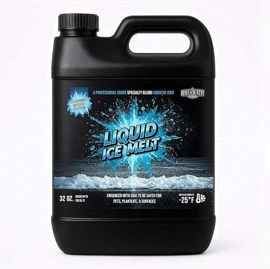 Liquid Ice Melt – 32 oz. Bottle – Fast-Acting, Deicer for Driveways, Sidewalks, and Steps