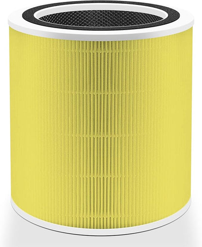 Core 400S Pet Care Replacement Filter for LEVOIT Core 400S Smart WiFi Air Purifier, Funmit 3-in-1 H13 True HEPA Replacement Filter, Part # Core 400S-RF-PA (LRF-C401-YUS), Yellow, 1 Pack
