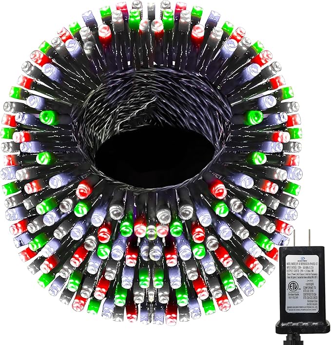 393 FT Christmas Light 1000 LED Xmas Lights Outdoor Christams String Lights Waterproof 8 Modes & Timer, Fairy Lights Plug in for Weeding, Patio, Party, Holiday,Christmas Decor