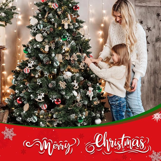 Christmas Balls Ornaments for Xmas Tree- 30Pcs Shatterproof Christmas Tree Decorations, 2.36" Hanging Balls Muti-Color Xmas Ball Ornaments Set for Holiday Party Decoration Perfect Super Bulbs