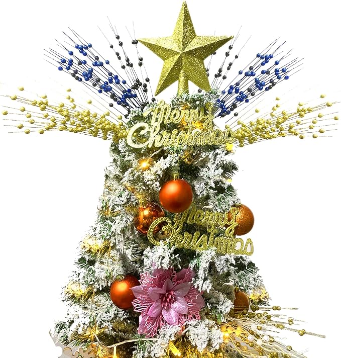 Christmas Artificial Glitter Berry Stem Decorations Decorative Bead Sticks Xmas Picks Glittery Twigs Branches for Christmas Tree Wreath Gift Vase Decor Party Ornaments Champagne 24 PCS