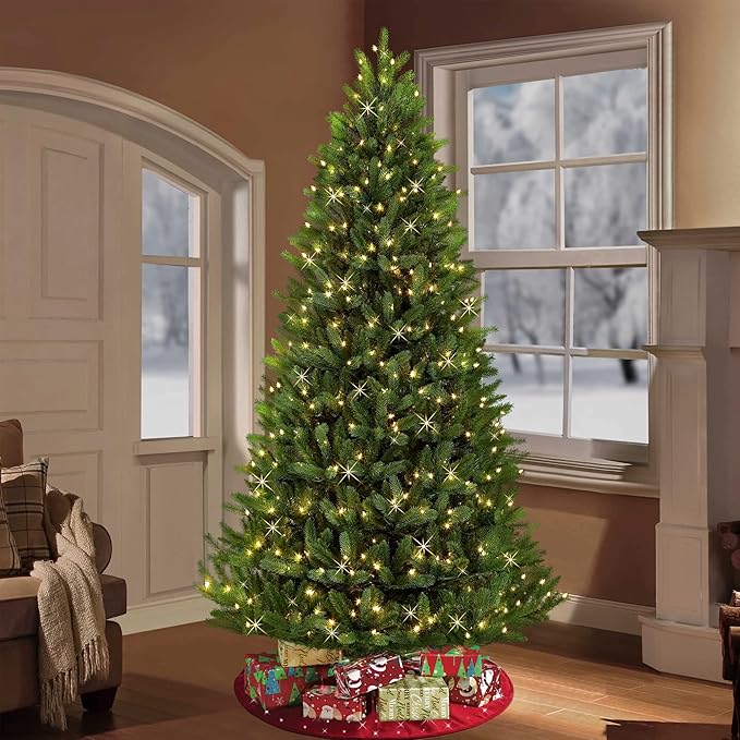 Dazzle Bright Christmas String Lights, 66FT 200 LED Connectable Green Wire 8 Modes String Lights, Waterproof Christmas Lights for Indoor Outdoor Patio Party Wedding Decorations, Warm White