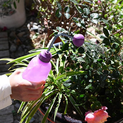 2 Pack Watering Can for Seedlings, Small Watering Can for House Plant Garden Flower 0.45L (Purple)