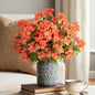 Bougainvillea Artificial Flowers Bougainvillea Outdoor Artificial Plants Faux Flowers with Stems Silk Flowers for Wedding Porch Living Garden Decor(4PCS,Orange)