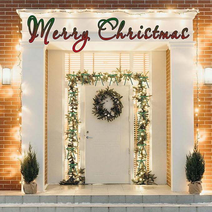 Spiritlele 30 Pcs Green Christmas Bows for Christmas Tree Velvet Ribbon Bow Knot Vintage Wreath Bows Ornaments for Xmas Holiday Home Decoration (5 x 7 Inch, Width of 3/8")