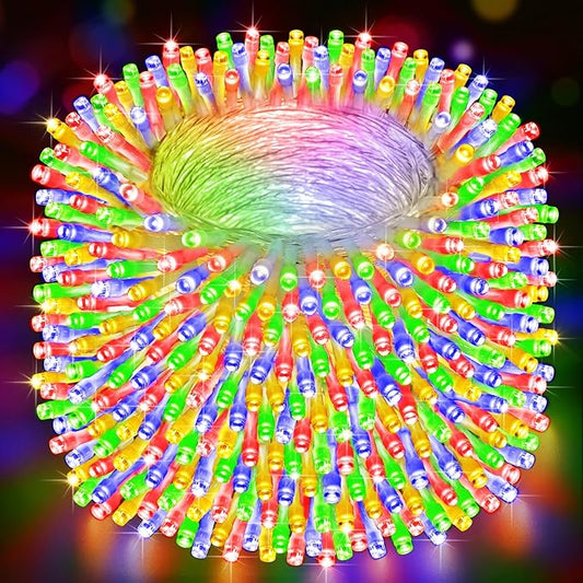 Heceltt Christmas Lights Outdoor, 522FT 1300 LED String Lights with 8 Lighting Modes, Timer Memory Twinkle Fairy Lights Waterproof Plug in for Xmas Tree Wedding Party Holiday Decor(Multicolor)