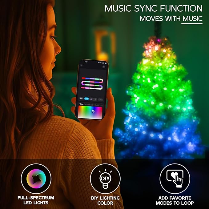 Silvery 3ft Christmas Tree with Lights, Small 36inch Artificial Tree Mini Table Top Decorations, Xmas Desk Tree with 80 Colored Lights, 200 Branch, Holiday Decor for Home,Indoor Office Tabletop