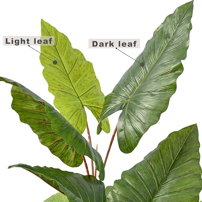 Artificial Plant Indoor 5.5FT - Fake Tree with White Tall Planter - Faux Silk Plants Tall Fake Floor Plant in Pot - Artificial Trees for Home Office Living Room Decor Indoor