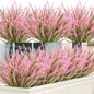 Ouddy Decor 12 Bundles Artificial Lavender Fake Flowers Faux Plastic Plants for Home Wedding Kitchen Garden Patio Window Box Office Table Centerpieces Indoor Outdoor Decor, Pink