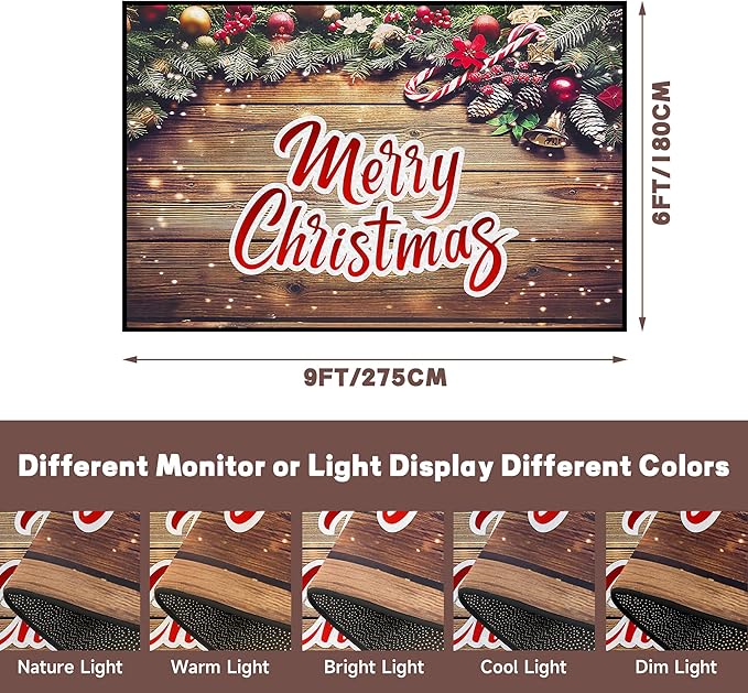 Christmas Decorative Rug 6' x 9' for Bedroom Living Room Christmas Tree Area Rug Indoor Throw Area Rug Non Slip Rug for Dining Room Home Holiday Decor