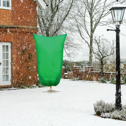 SCRUBIT Plant Covers Freeze Protection, 47.2" W x 70.8" H Frost Cloths for Outdoor Plants & Fruit Trees with Zipper and Drawstring, Thick Winter Plant Covers - 2 Pack Tree Frost Blankets for Shrubs
