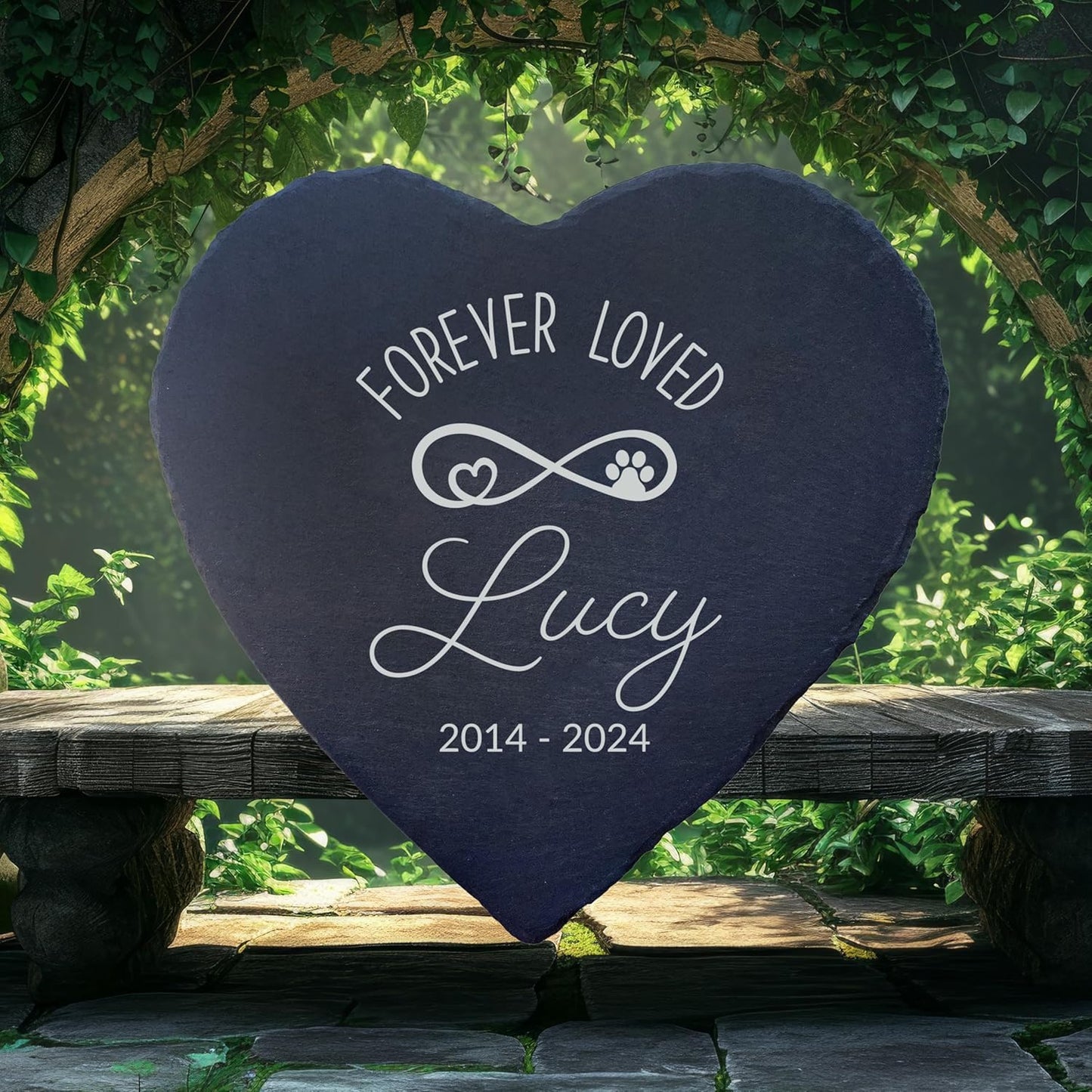 Dog Memorial Gifts for Loss of Dog, Cemetery Decorations for Grave, Pet Loss Sympathy Gift, Personalized Remembrance Garden Stone, Cat Lovers Heaven Grave Markers Bereavement Headstone (A13H)