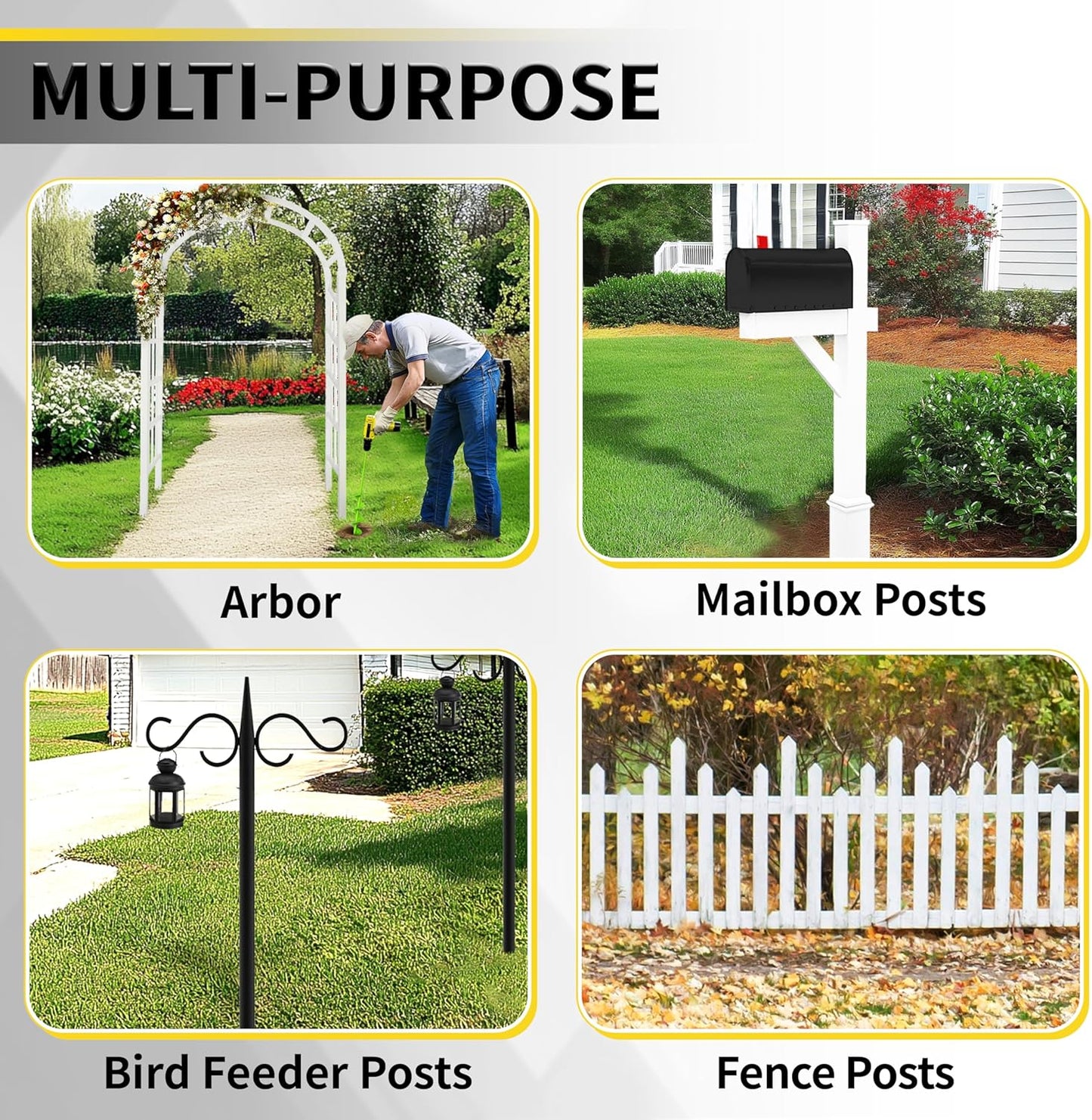 Auger Drill Bit for Planting - 3 x 24 inch Plant Auger for Cordless Drill - Bulb Planter Tool for Bulbs Planting&Holes Digging - 3/8" Hex Drive Drill