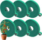 6 Rolls Garden Tie Tape, 196.8 Ft Lawn Plant Ties, Reusable Plant Garden Ties, 1/2''Plant Tape for Climbing Plants, Adjustable Plant Straps for Gardening, Home, Office (196.8 Feet)