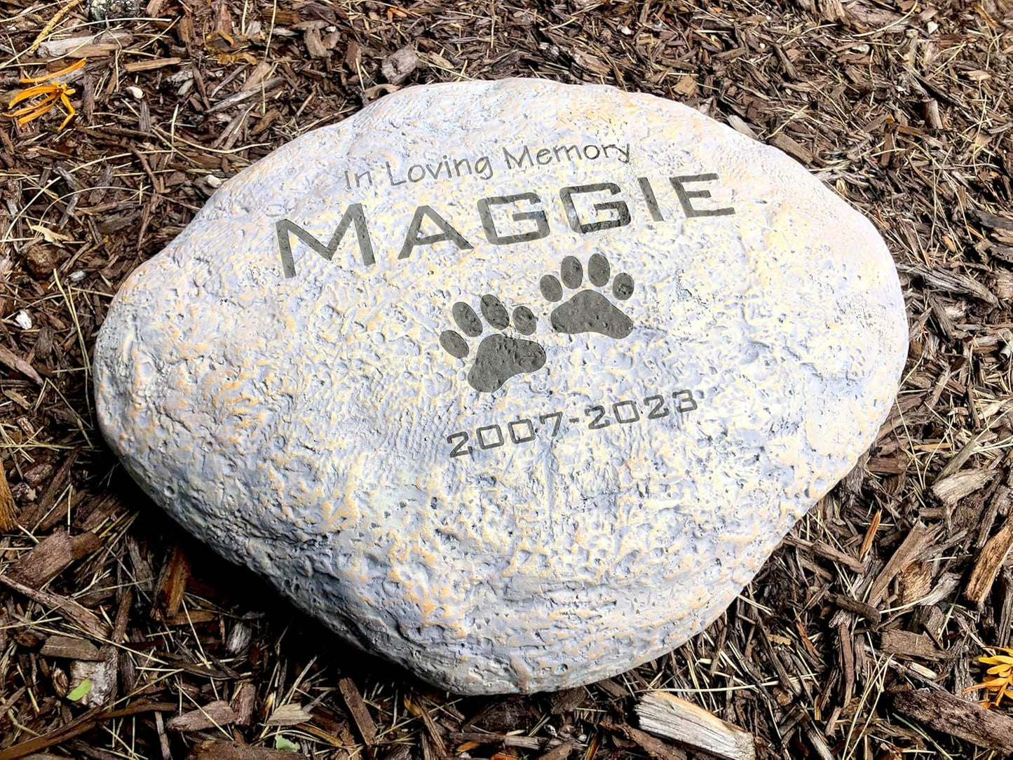 GiftsForYouNow Engraved in Loving Memory Pet Memorial Garden Stone, 11.5 Inch, Pet Loss Gift, Dog Memorial, Temporary Grave Marker, Dog Headstone, Dog Memorial Gift for Loss of Dog