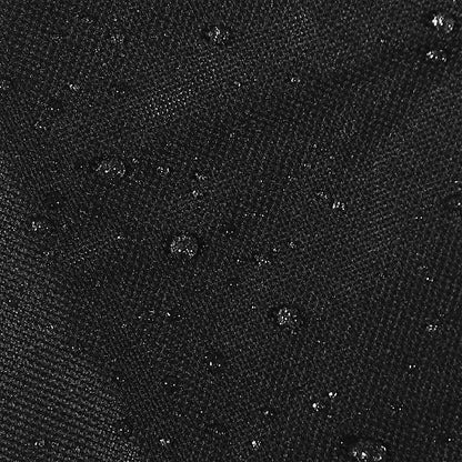 Sunnydaze Round Outdoor Fire Pit Cover - Heavy-Duty 300D Polyester and PVC with Drawstring Closure - Black - 48-Inch