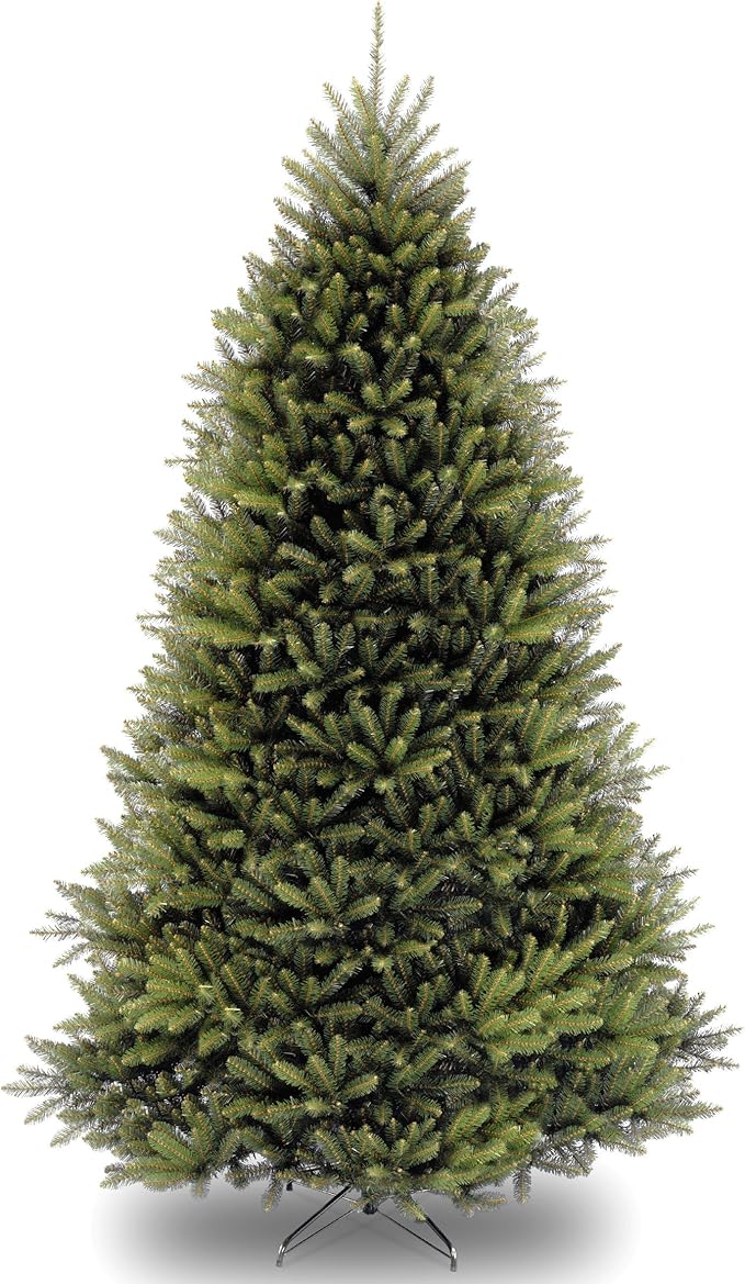 National Tree Company 10 ft Unlit Dunhill Fir Full Artificial Christmas Tree, 5,090 Tips, Includes Stand, Green