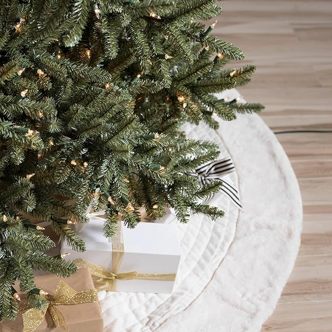 Balsam Hill 4.5 ft Unlit Classic Blue Spruce - Artificial Christmas Tree with Premium Stand for Indoor Holiday Decorating