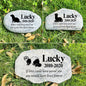 Zatanmulo Personalized Pet Memorial Stone, Garden Memorial Stone Personalized, Ferret Headstone, Ferret Tombstone, Memorial Plaque Outdoor, Garden Stepping Stone (Ferret)
