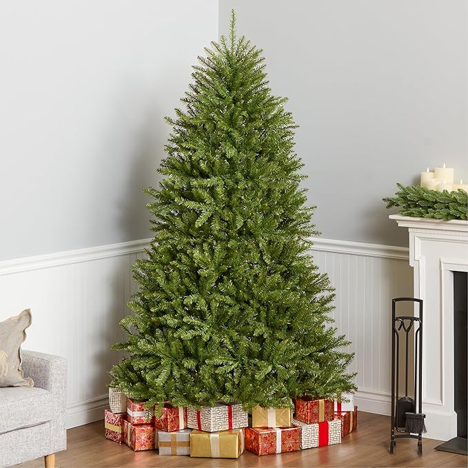 National Tree Company 7 ft Unlit Dunhill Fir Full Artificial Christmas Tree, 2,144 Tips, Includes Stand, Green