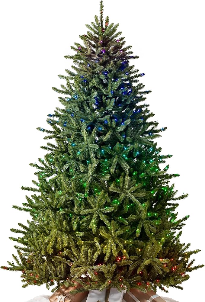 Balsam Hill 6 ft Pre-Lit Classic Blue Spruce - Artificial Christmas Tree with Twinkly Lights, Easy Plug Technology, Premium Stand for Indoor Holiday Decorating