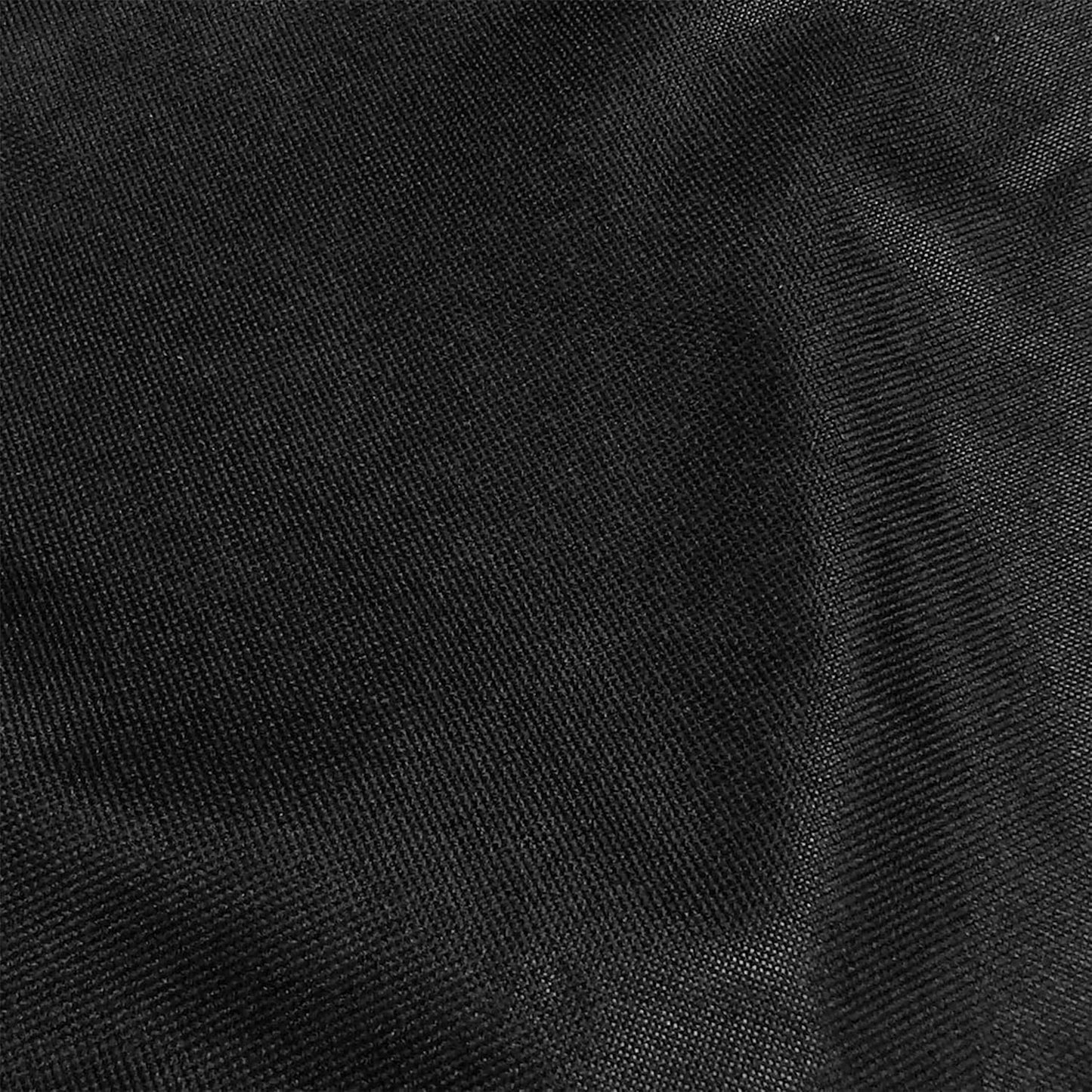 Sunnydaze Round Outdoor Fire Pit Cover - Heavy-Duty 300D Polyester and PVC with Drawstring Closure - Black - 58-Inch