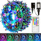 164 FT 500 LED Christmas String Lights, Waterproof RGB String Lights with Remote Control&Timer Function, 24 Colors Changing Fairy Lights for Indoor Outdoor Room Wall Christmas Tree Party Decoration
