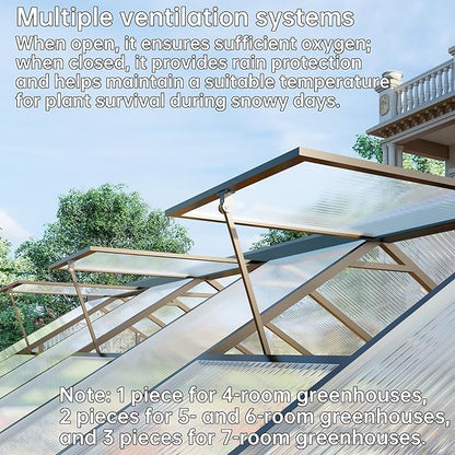 8x10 FT Greenhouse for Outdoors,Green House for Outside,Dark Gray