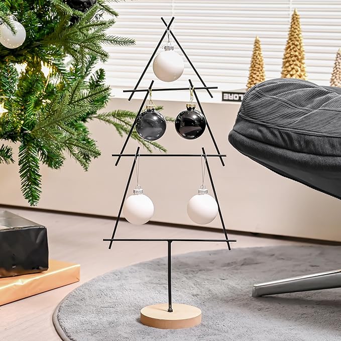 White Glass Christmas Ball Ornaments for Tree, 2.36” Christmas Hanging Ornaments Set of 12 Xmas Baubles for Holiday Party Xmas Tree Decorations Gifts