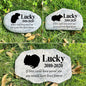 Zatanmulo Personalized Pet Memorial Stone, Garden Memorial Stone Personalized, Guinea Pig Headstone, Hamster Tombstone, Memorial Plaque Outdoor, Garden Stepping Stone (Guinea Pig)