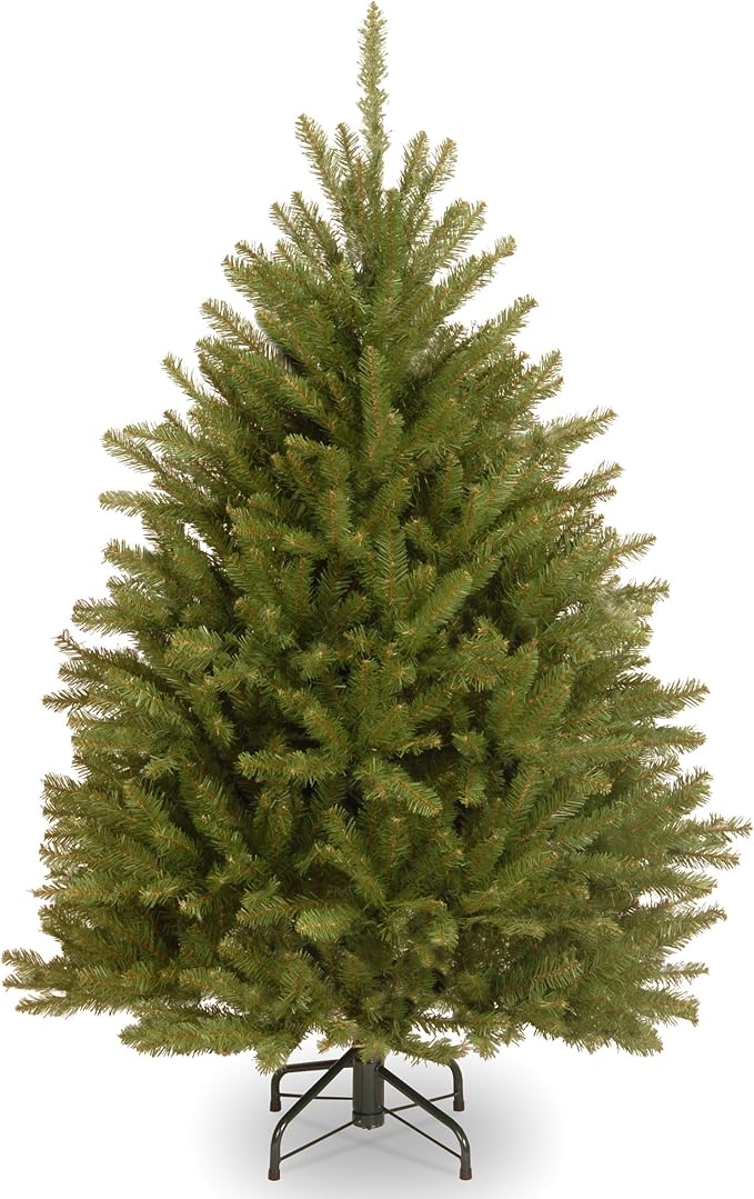 National Tree Company Artificial Mini Christmas Tree, Green, Dunhill Fir, Includes Stand, 4 Feet