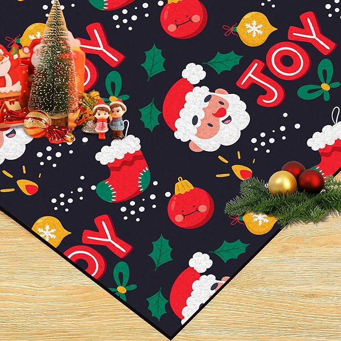 5' X 7' Christmas Area Rugs for Living Room Bedroom Dining Room Nursery Classroom Kids Girls Xmas Throw Rug Stocking Santa Claus Carpet Indoor Holiday Floor Mat Decor