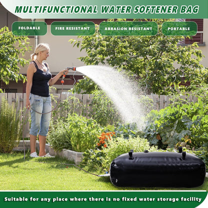 MXQMKL 240 L/63.4 gal Water Bladder Storage Containers, Foldable Portable Water Tank Large Capacity Soft Water Bag, Drought Resistance, Fire Prevention, Emergency Water