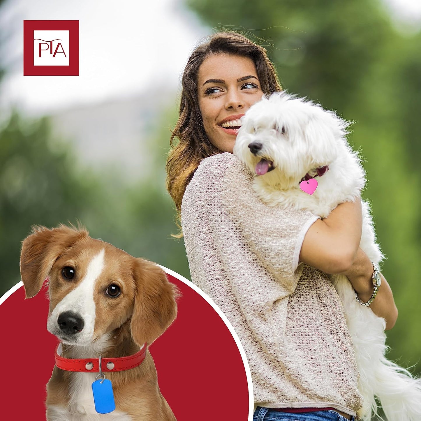 [Press TX Art] 40 Pcs Round(Circle), Bone, Rectangle, Heart Anodized Aluminum Stamping Blanks Tags 10 Mixed Colors Metal Engraving ID Name Tags with Rings (4 Types of Shapes in 10 Colors)