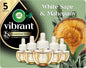 Air Wick Plug in Scented Oil Refill, 5ct, White Sage & Mahogany, Air Freshener, Essential Oils