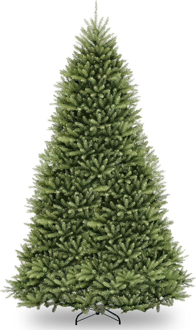 National Tree Company 12 ft Unlit Dunhill Fir Artificial Full Christmas Tree, 7,794 Tips, Includes Stand, Green