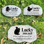Zatanmulo Personalized Pet Memorial Stone, Garden Memorial Stone Personalized, Squirrel Headstone, Squirrel Tombstone, Memorial Plaque Outdoor, Garden Stepping Stone (Squirrel)