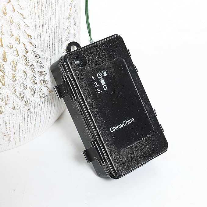 LuxenHome 4FT Small Potted Christmas Tree, Battery Operated Flocked Christmas Tree with 70 LED Lights, Prelit Artificial Xmas Trees with Pot, Lighted Pine Tree for Indoor, Outdoor Holiday Display