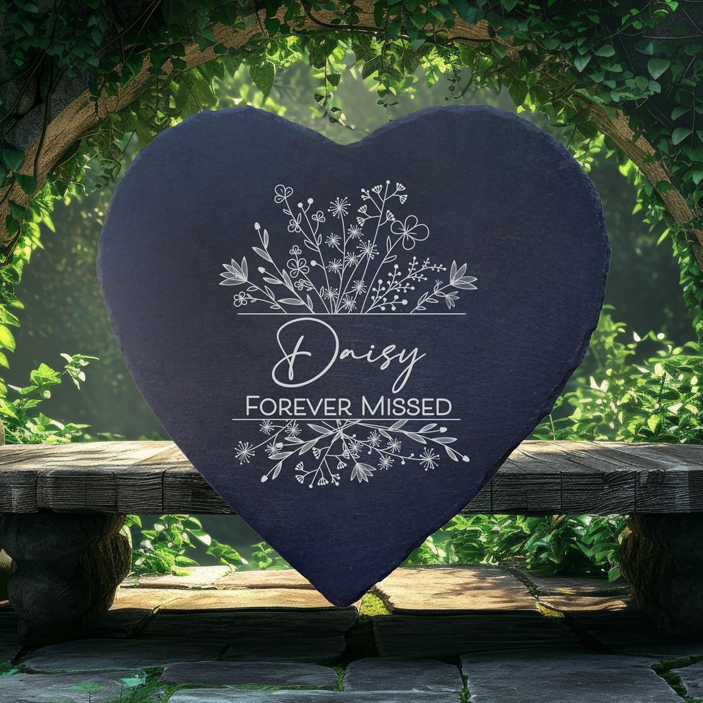 Dog Memorial Gifts for Loss of Dog, Cemetery Decorations for Grave, Pet Loss Sympathy Gift, Personalized Remembrance Garden Stone, Cat Lovers Heaven Grave Markers Bereavement Headstone (A08H)