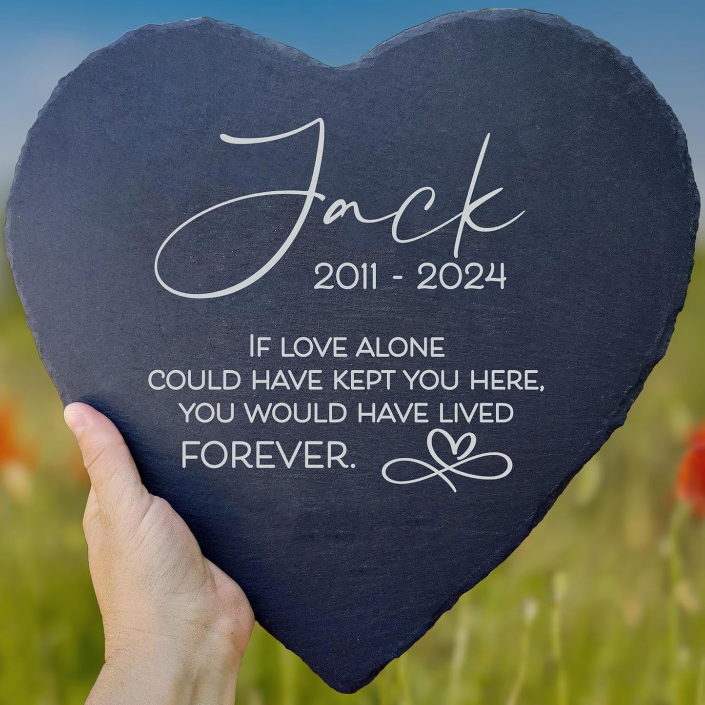 Dog Memorial Gifts for Loss of Dog, Cemetery Decorations for Grave, Pet Loss Sympathy Gift, Personalized Remembrance Garden Stone, Cat Lovers Heaven Grave Markers Bereavement Headstone (A06H)