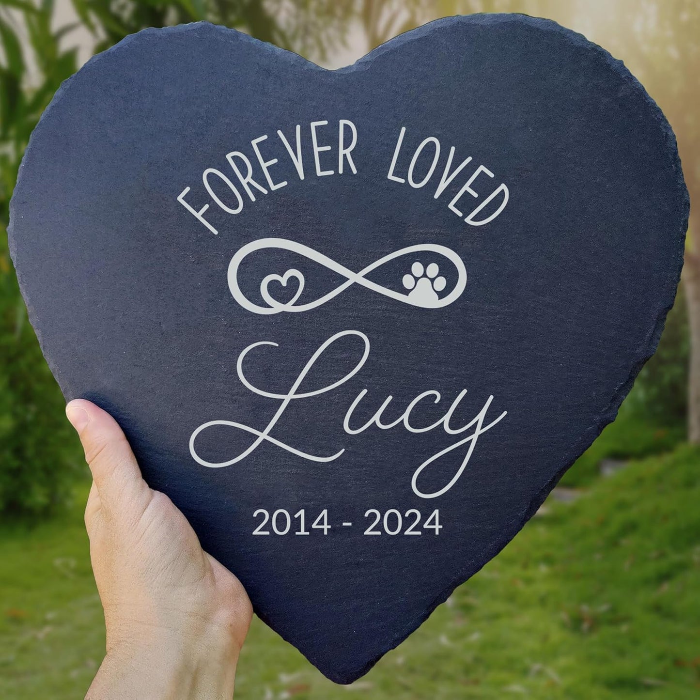 Dog Memorial Gifts for Loss of Dog, Cemetery Decorations for Grave, Pet Loss Sympathy Gift, Personalized Remembrance Garden Stone, Cat Lovers Heaven Grave Markers Bereavement Headstone (A13H)