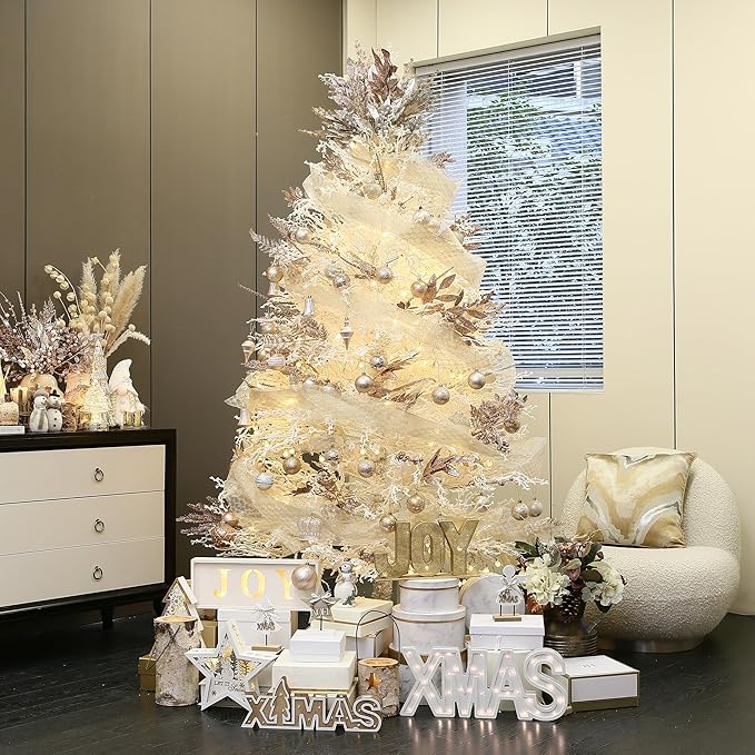 Sea Team 60mm/2.36" Set of Colorful Painted Sparkling Ornaments and Hanging Balls for Christmas Tree - 30pcs