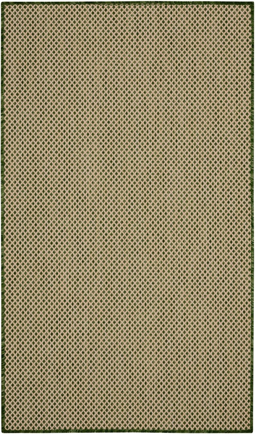 Nourison Home Courtyard 2' x 3' Green Fabric Area Rug