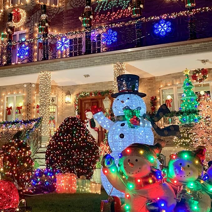 Uptotop Christmas 100 Count String Light, 20FT String Lights Plug in Waterproof Light Decorations for Party Carnival Supplies, Outdoor Yard Garden Decor (Multi-Colored)